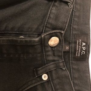 A.P.C black jeans size 30 x 32